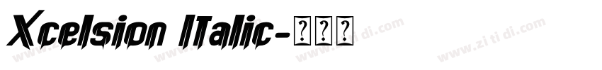 Xcelsion Italic字体转换